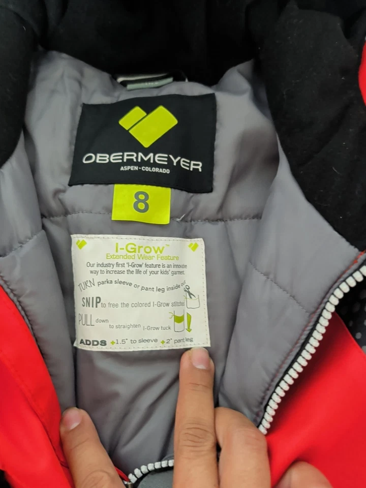 Sport Obermeyer Aspen Colorado niños chaqueta de esquí - talla 8, chaqueta de nieve roja  Foto 3 de 4