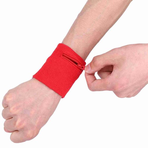 (rouge)A Sixx Bonne Élasticité Support Téléphone Courir Poignet Portefeuille pour Courir FA - Photo 10/22