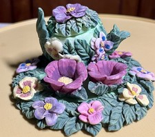 Flower Garden Miniature Mini Tea Set Collectible Vintage