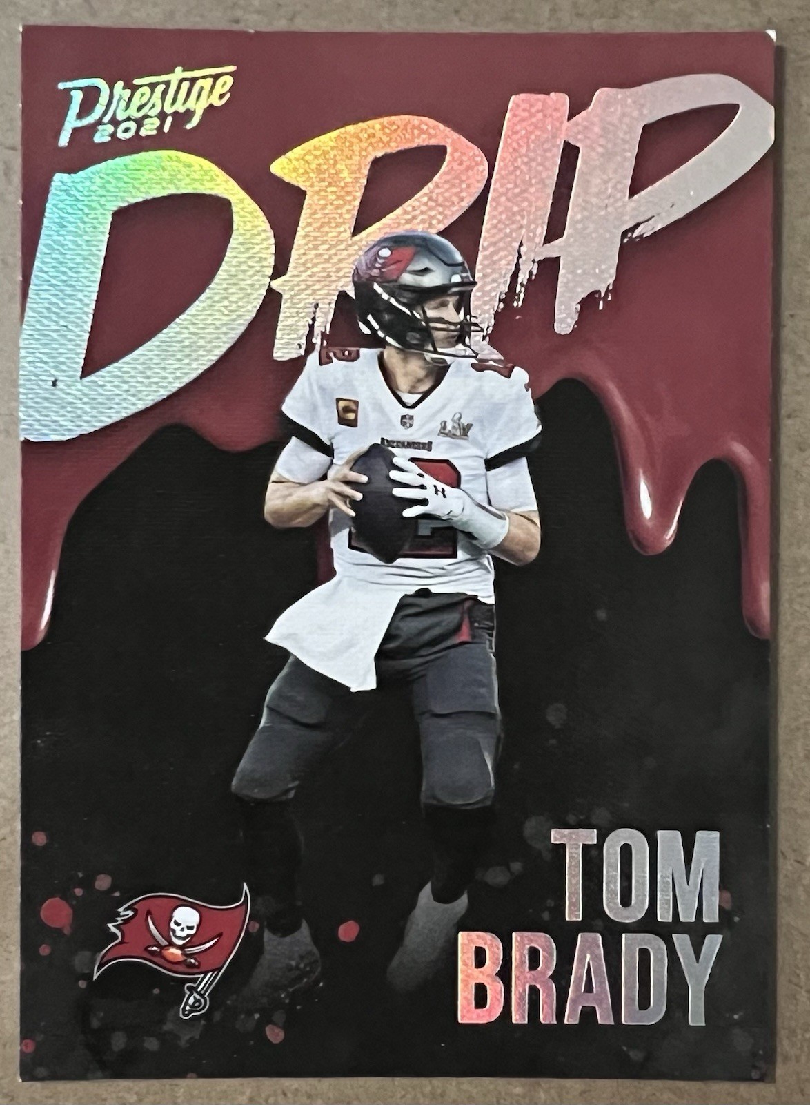 2021 Panini Prestige - Tom Brady #184 DRIP Case Hit Note: Small Chip Top Right
