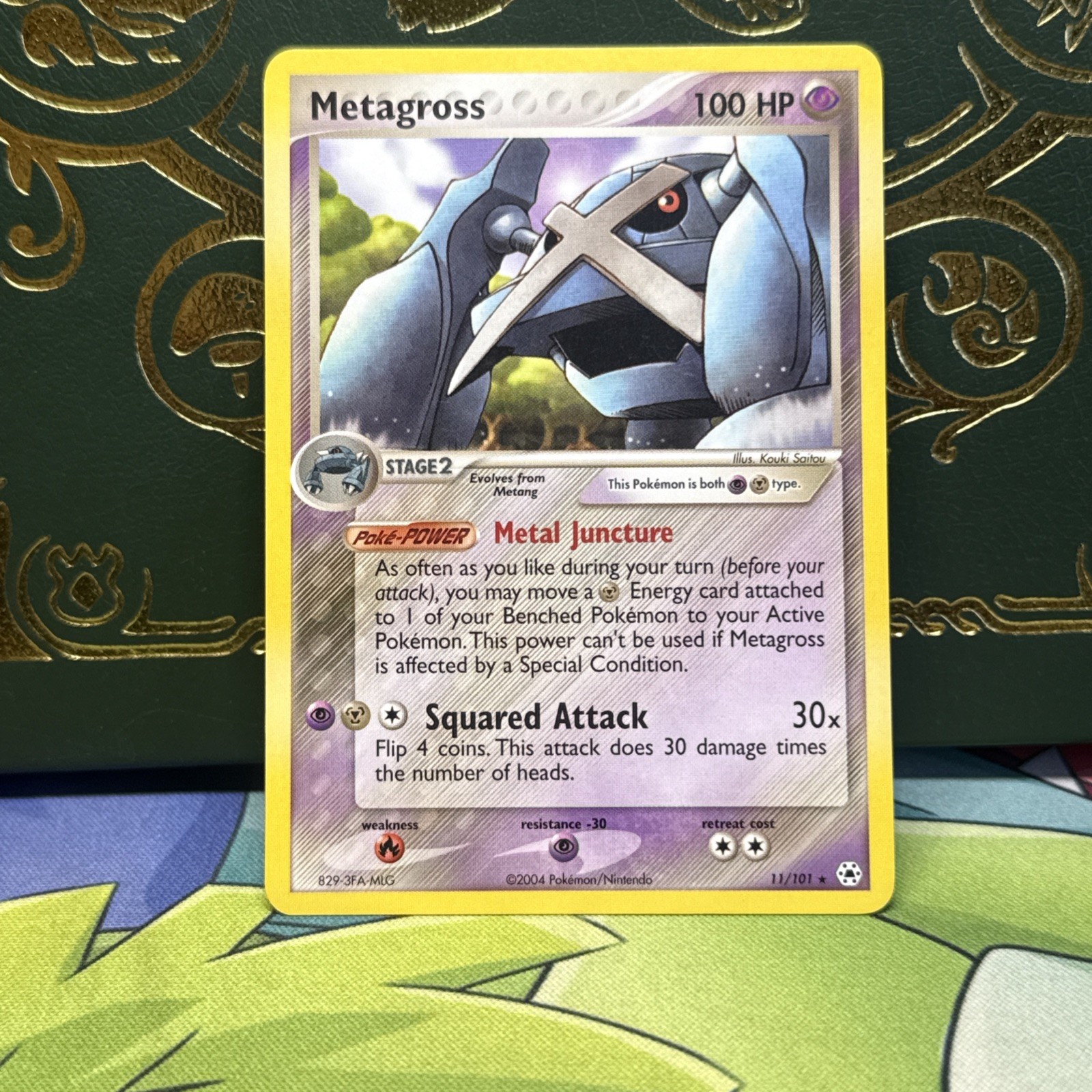 Pokemon Card - Metagross Hidden Legends 11/101 Rare Non-Holo NM