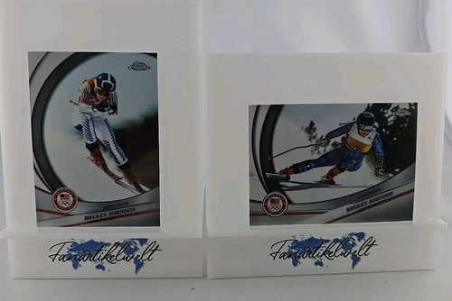 Breezy Johnson 2026 Topps Chrome Team US Olympic Base #25 & #125 Olympic Champions