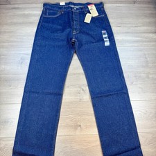 NWT Levi  s 501 XX Jeans Men's 36  36 Blue Denim Pants Dark Wash Button Fly