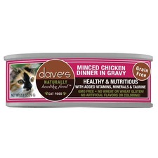 Dave'S Minced Chicken Dinner In Gravy Cat Food Grain Free Healthy