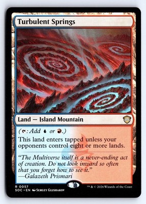 Turbulent Springs 57 Commander: Secrets of Strixhaven Magic: The Gathering NM