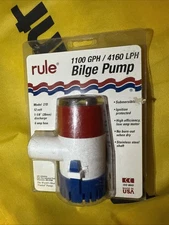 Rule 27DA Non-Automatic Bilge Water Pump 1100 GPH 12V Submersible Marine Boat