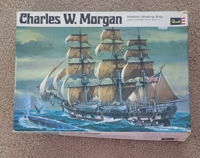 Charles W Morgan Historic Whaling Ship Model Kit Japanese Instructions Open Box
