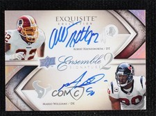2009 Exquisite Collection 16/50 Mario Williams Albert Haynesworth Auto 3c7