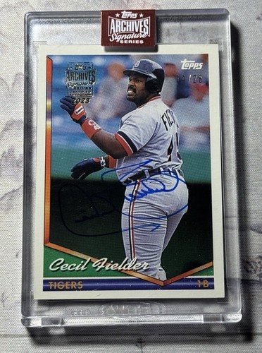 2023 Topps Archives Signature Series Cecil Fielder Autograph /28 Buyback