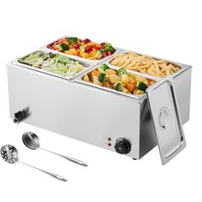 24QT Commercial Food Warmer 4-Pan
