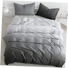 Grey Silver Comforter Set Gray Gradient Bedding Comforter Queen Gradient Gray