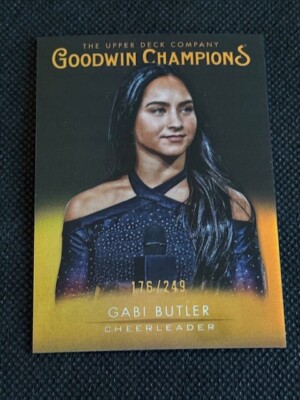 2021 UD Goodwin Champions #46 Gabi Butler Platinum Black Gold #/249 WWE Navarro
