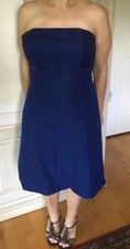 J.Crew Maisie Dress Classic Faille Navy Blue Women's Sz 4 A1465 Retail $200