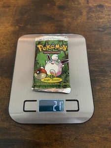 pokemon jungle booster pack weight 1999 Pokemon Jungle Booster Blister Pack - Wigglytuff