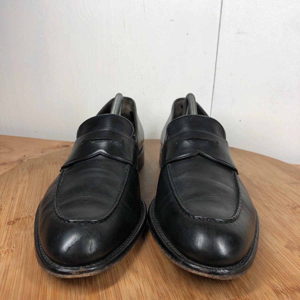 Hugo Boss Shoes Mens 8.5 Penny Loafers Dress Formal Black 