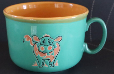 VINTAGE JUST MUGGS COW BREAKFAST MUG / CUP MADE ENGLAND HÖHE 3'' (8CM) 2 VERFÜGBAR