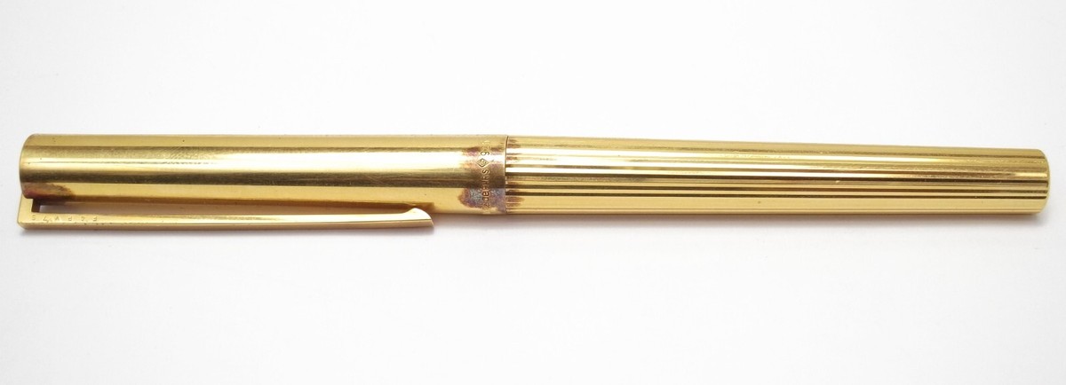 S.T. Dupont De Paris 925 Silver Gold Plated Fountain Pen | eBay