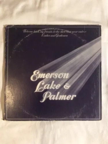 Emerson, Lake & Palmer 12” Vinyl 3 LP Set Welcome 1974 Manticore Sleeve Live ELP