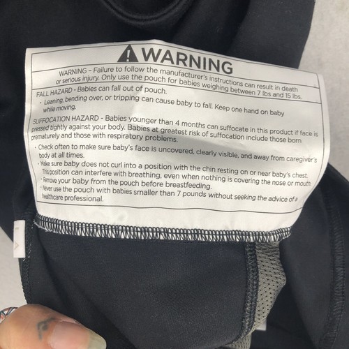 Lalabu Mens Womens Top Nursing Soothe Tank Baby Wearing Shirt Black Small S - Picture 6 of 11