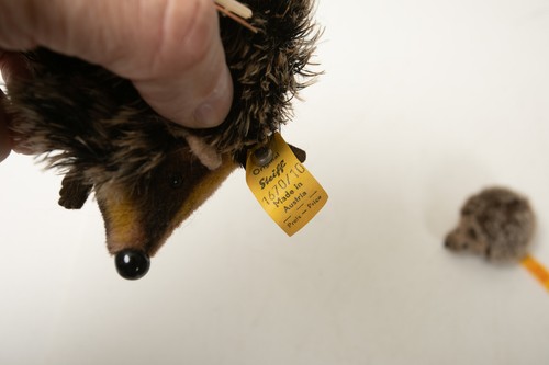 Vintage Steiff Joggi Igel (J2R-20) 5"" & 2,5"" Mohair (JSF6) 1670/10 & 056109 - Bild 5 von 9
