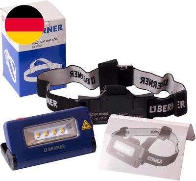 Berner Stirnlampe Headlight LED 2 in 1 Taschenlampe Werkstatt