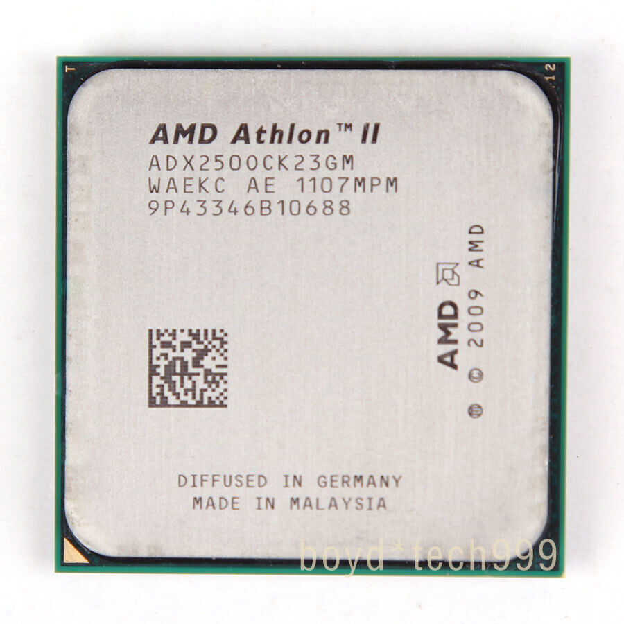 Ahead Fateful Denmark AMD Athlon II X2 250 CPU Processor ADX250OCK23GM 3 GHz 533 MHz Socket AM3 5711045764424 | eBay Ahead Fateful Denmark AMD Athlon II X2 250 CPU Processor ADX250OCK23GM 3 GHz 533 MHz Socket AM3 5711045764424 | eBay
