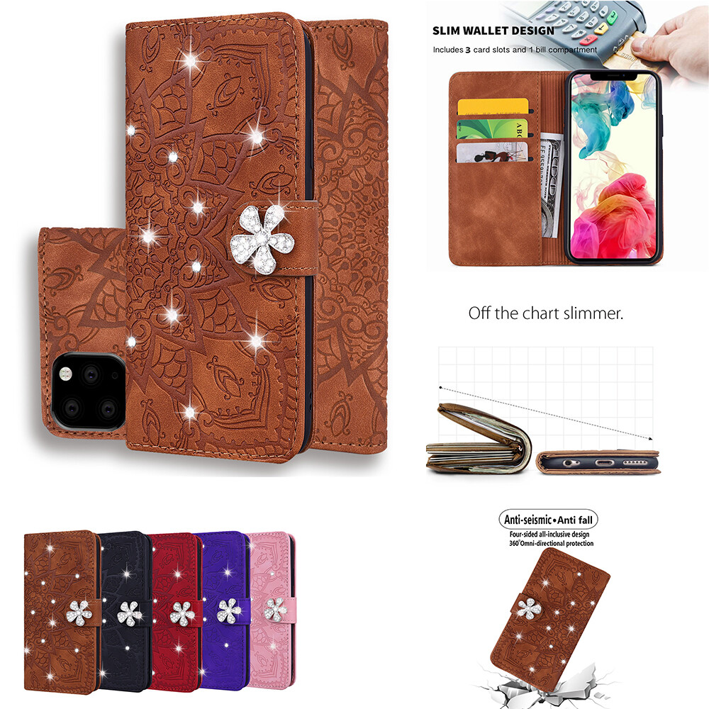 For Xiaomi Redmi A Note 10 Magnetic Bling Wallet