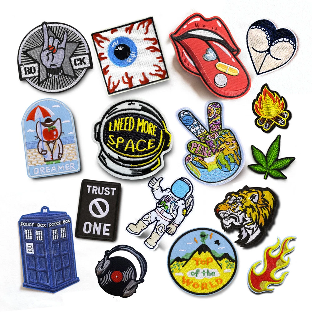Iron on logo patches deals