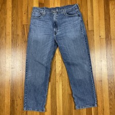 Levis 550 Jeans Mens 40x30 Straight Classic Grunge Cotton Denim Blue