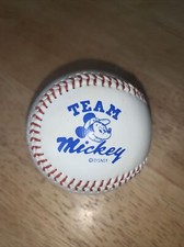 Team Mickey Disney Baseball Pluto Goofy Donald Duck Autographs Baseball ⚾️ Ball
