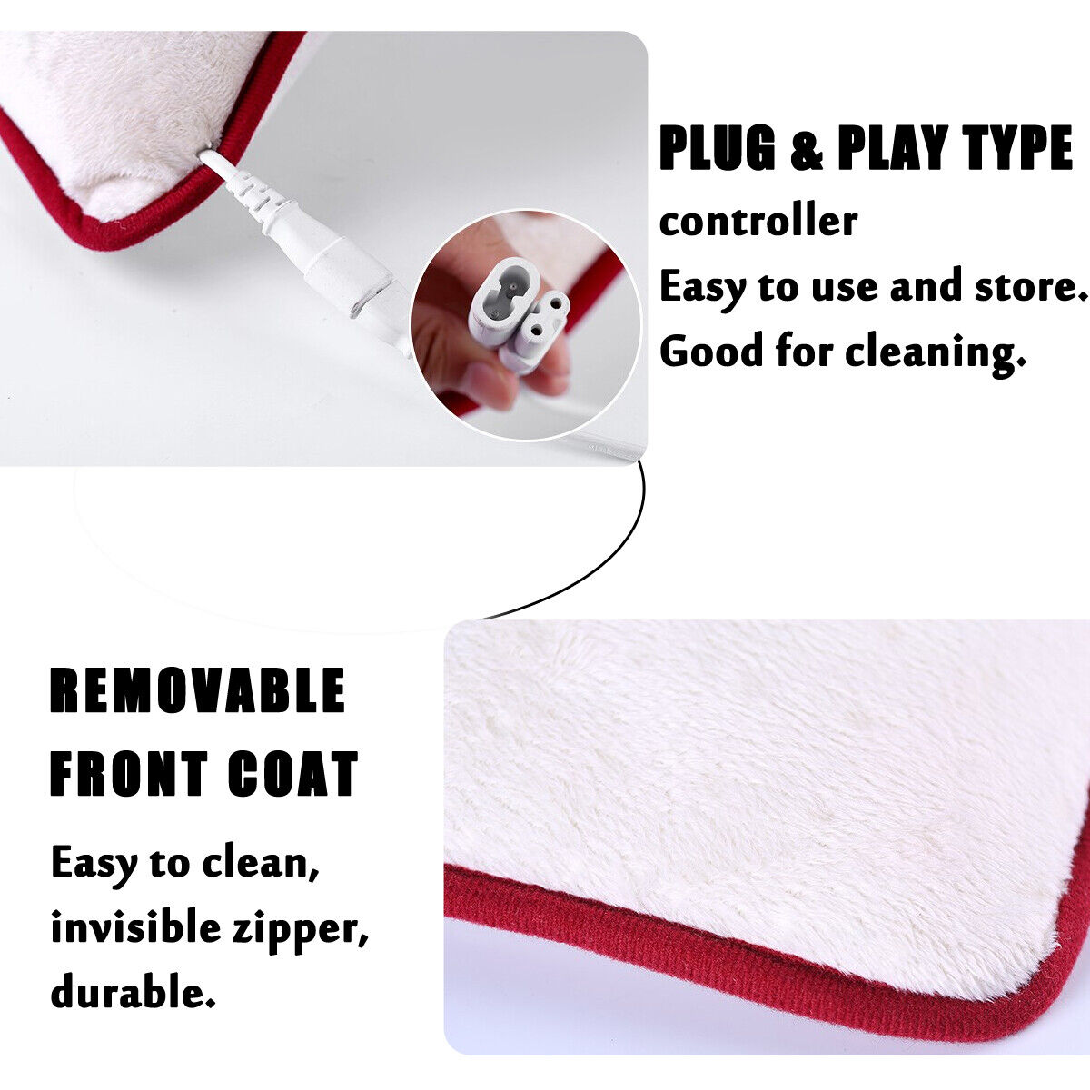 5 Gear Electric Heat Pad Adjustable Heating Mat Warmer Blanket Back Pain Relief eBay