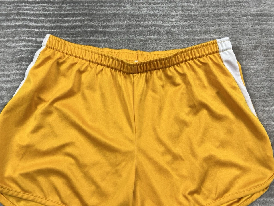 Augusta Sportswear Shorts Womens Medium Yellow White Accent Polyester Drawstring - Image 2 of 4