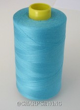 1 SPOOL AQUA 757 100 SPUN POLYESTER SERGER QUILTING THREAD T24 6000 YARDS