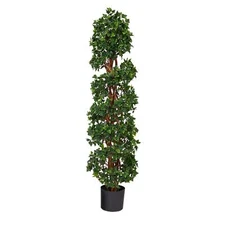 Nearly Natural 4.5ft. English Ivy Spiral Topiary Artificial ee with Natural