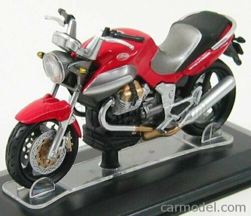 Starline Moto Guzzi Breva V1100 Modellmotorrad – Maßstab 1/24, Ca. 10 Cm, Mit Sockel & Vitrine