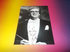 Justus Frantz conductor pianist signed autographed autograph on photo