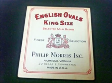 PHILLIP MORRIS CIGARETTE BOX  ADVERTISING   