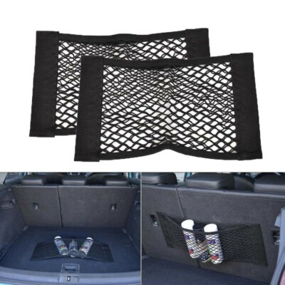 1PC 40*25CM Car Bag Interior Organizer Rear Seat Storage Mesh Cargo Net Pocket