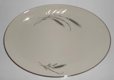 Society Fine Arts China Harvest Time Platinum Wheat Large Platter