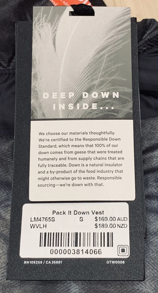 Lululemon Pack It Down Vest WVLH Size S - Image 4 of 4