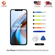 For iPhone X XR Max 11 11 Pro MAX 12 LCD Display Touch Screen Replacement /Tools