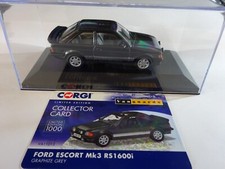 Vanguards Corgi VA11013  Escort MK3 RS1600i Graphite Grey.