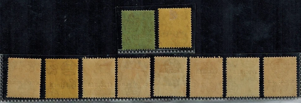 Bermudas 1922-34 SG 77s-79s, 80s-85c, 87c ESPECIMEN EMBALAJE ORIGINAL MNH/OG GEMA RARA Foto 2 de 2