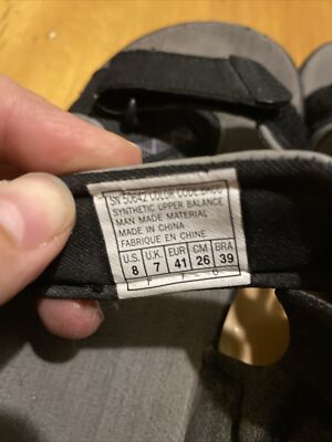 Skechers Men's Trail Hiking Walking Sandal US Size 8 Black/Grey | eBay