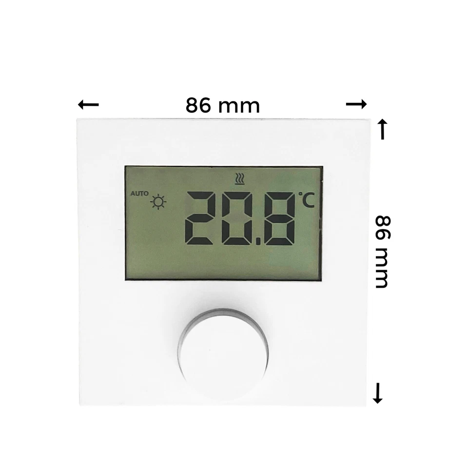 Raumthermostat Heizen Kühlen Raumtemperaturregler LCD 230V Fußbodenheizung - Bild 2 von 4