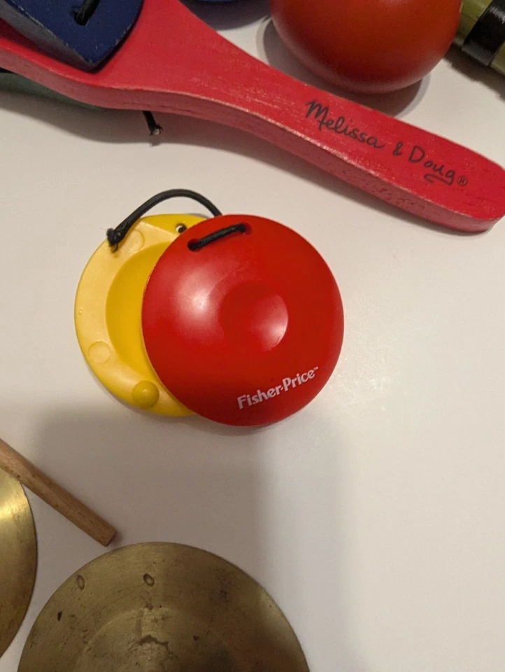 Melissa & Doug 14 Pcs Musical Instrument Set Kids Wooden Percussion Toddlers - Image 4 of 4