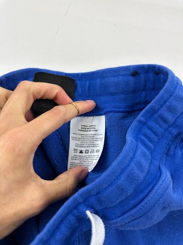 Nike Shorts Youth Large Blue Athletic Sportswear Printed French Terry Drawstring - Picture 6 of 8