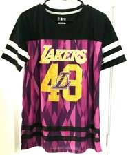 LOS ANGELES LAKERS 48 Basketball NBA Women T-Shirt Pullover M UNK 
