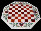 Marble Chess Table Top Pietra Dura Art Semi Precious Stone Home Furniture