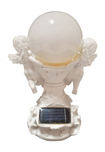 ANGELS HOLDING LIGHT FIGURINE WITH SOLAR LIGHT - Picture 3 of 5
